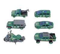 WOHPNLE Juego de Juguetes de Autos fundamentales a Escala 1:64, 6 Autos de aleación de Metal para niños y coleccionistas pequeños vehículos de Juguete de la Ciudad para Jugar y exhibir (Typ 1)