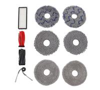 WOHPNLE Kit de Piezas de reemplazo de Qrevocurv P20 Pro, Robot Spubuum Set Roller Cepillo Lateral Filtro Hepa Filtro 6 Mop de Almohadilla para Accesorios de aspiradora robótica