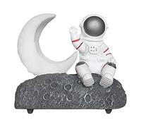 WOHPNLE Lindo Astronauta LED FM Bluetooth Altavoz, Dibujos Animados BT Altavoz inalámbrico Mini luz Nocturna portátil luz Nocturna Encantadora música Radio para el hogar Navidad (Plata)
