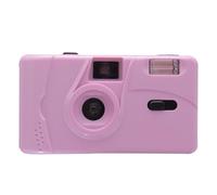 WOHPNLE M35 Film Camera, Reusable Portable Film Camera with Fixed Focus Lens Stylish Retro Mini Film Camera with Manual Wind Flash Durable ABS Construction Great Gift for Friends (Púrpura)