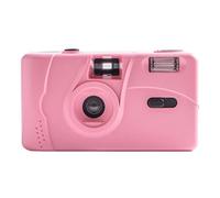 WOHPNLE M35 Film Camera, Reusable Portable Film Camera with Fixed Focus Lens Stylish Retro Mini Film Camera with Manual Wind Flash Durable ABS Construction Great Gift for Friends (Rosa)