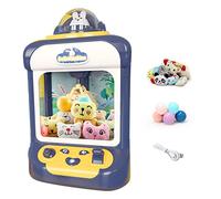 WOHPNLE Máquina de Garras para niños, Linda máquina de muñecas de Conejo, Mini máquina expendedora, 20 Mini Juguetes de Peluche, dispensador de premios, Cum (Conejo Azul)