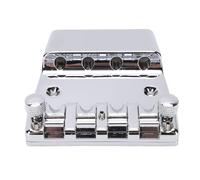 WOHPNLE Puente bajo para Rickenbacker 4 cuerdas, cubos CR ajustables con herramientas de instalación