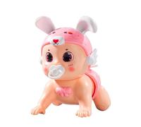 WOHPNLE Song Record Kids Bunny Toys, Mejora la cognición en Movimiento Juguete de Peluche Educativo fácil de controlar Juguete electrónico Interactivo para niños pequeños