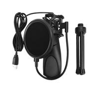 WOHPNLE USB Gaming Microphone, PC Mic Podcast with Tripod Stand Noise Reduction Dynamic RGB Lighting Suitable for Streaming and Gaming Environments