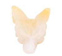 WOHPNLE Wolf Head Pendant, Nature Exquisite Wolf Shape Gemstone with Lightweight Design Nature Jewelry Necklace for Men Women Various Occations (Tipo 2)