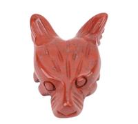 WOHPNLE Wolf Head Pendant, Nature Exquisite Wolf Shape Gemstone with Lightweight Design Nature Jewelry Necklace for Men Women Various Occations (Tipo 1)