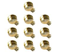 Woideklu 10 Piezas Clips para Velas de de Navidad Portavelas Ganchos Metálicos Soportes de Velas de Hierro Reutilizables Antideslizantes Adecuados para, Oro, Individual