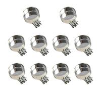 Woideklu 10 Piezas Clips para Velas de de Navidad Portavelas Ganchos Metálicos Soportes de Velas de Hierro Reutilizables Antideslizantes Adecuados para, Plata, Individual