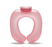 Woideklu Almohadilla de Cuello Bolsa de Frío Cervical Compresa Térmica Reutilizable con Forma Ergonómica y Cuerpo Translúcido Adecuada para Alivio Localizado, Rosa
