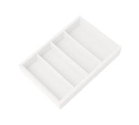 Woideklu Bandeja Exhibidora de Gafas Caja para Colección de Lentes Soporte para Accesorios Organizador de Gafas de Sol con Diseño Funcional para Puestos de Ven, Blanco, universal