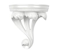 Woideklu Estante Flotante Decorativo de Pared, Estante Flotante de Resina, Organizador de Almacenamiento, Soporte Decorativo Funcional, Blanco Pequeño, Individual