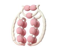 Woideklu Masajeador Muscular de Piernas con Rodillo, Mecanismo de Sujeción de 360 Grados Y Mango Antideslizante para Un Cuidado Muscular Específico. Fabricad, Rosa