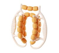 Woideklu Rodillo de Masaje de Piernas Masajeador de Tensión Y Abrazadera Corporal con 29 Ruedas de PP para Expansión Muscular Adecuado para Adaptarse a Varios, Naranja