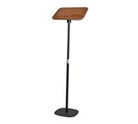 Woideklu Soporte de Madera para Libros, Soporte de Suelo, Sujetalibros, Escritorio de Lectura, Diseño Robusto de Madera con Panel Giratorio para Recetas, Lecci, Aumento
