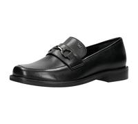 WOJAS - Mocasines de Mujer/Zapatos de Cuero/Mocasines de Verano/Suela Plana/Zapatos Mocasines Elegantes, Negro, 37 EU