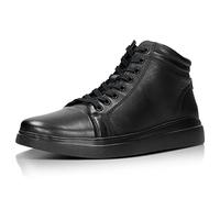 WOJAS - Zapatillas de hombre I Con cremallera I Para los días más cálidos I Corte moderno y atractivo I De piel lisa I Suela 2,5 cm - 3 cm I 24025-51 - Negro, Negro , 42 EU
