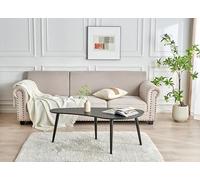 woJKod Mesa auxiliar ovalada de madera; mesa auxiliar moderna de mediados de siglo; mesa auxiliar de sofá; muebles de madera maciza para sala de estar, dormitorio; diseño curvado extraíble, color