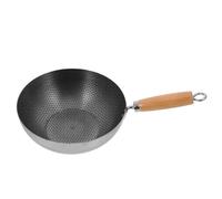 Wok antiadherente de acero inoxidable, sartén versátil para estufas de gas, eléctricas e inducción, perfecto para cocina china y chefs caseros