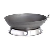Wok Chino Ø 30 cm Con Mango De Madera Y Anillo De Acero Inoxidable