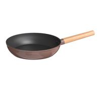 Wok Ligeramente Ahumado,Sartén For Sofreír, Sartén For Huevos,Sartén Profesional,Sartén Antiadherente,Apto For Placas De Vitrocerámica,Placas De Inducción Y Cocinas De Gas(Brown,26cm)