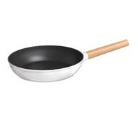 Wok Ligeramente Ahumado,Sartén For Sofreír, Sartén For Huevos,Sartén Profesional,Sartén Antiadherente,Apto For Placas De Vitrocerámica,Placas De Inducción Y Cocinas De Gas(White,28cm)