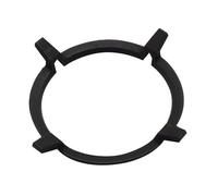 Wok Ring - Soporte universal de hierro fundido para ollas, antideslizante, base redonda para estufa de gas para cocinas de gas, 15,5 cm de diámetro, 4 mandíbulas, color negro