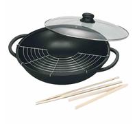 Wok SC011 36cm Aluminio Fundido "Leipzig" Wok Sartén Asiática Olla Asia Nuevo