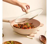 WOK STUDIO - Wok De Aluminio Fundido Con Revestimiento Cerámico Arena