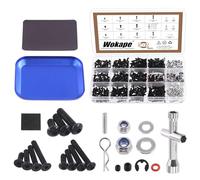 Wokape Juego surtido de tornillos universales RC de 502 piezas