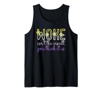 Woke Isn't The Insult You Think it is Enby Flowers Nonbinary Camiseta sin Mangas