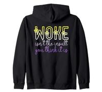 Woke Isn't The Insult You Think it is Enby Flowers Nonbinary Sudadera con Capucha
