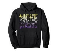 Woke Isn't The Insult You Think it is Enby Flowers Nonbinary Sudadera con Capucha