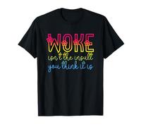 Woke Isn't The Insult You Think it is Pan Flowers Pansexual Camiseta