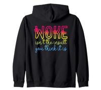Woke Isn't The Insult You Think it is Pan Flowers Pansexual Sudadera con Capucha