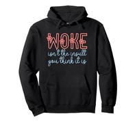 Woke Isn't The Insult You Think it is Retro Flowers Vintage Sudadera con Capucha