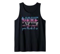 Woke Isn't The Insult You Think it is Trans Flowers Vintage Camiseta sin Mangas