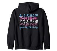 Woke Isn't The Insult You Think it is Trans Flowers Vintage Sudadera con Capucha