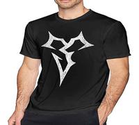 WOKERUI Final Fantasy Cotton Fabric - Camiseta de manga corta para hombre, Negro , 3XL
