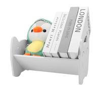 WOKICOR Estantería para Libros Infantiles, Soporte de Escritorio Pequeño, Organizador para Habitación Infantil, Mini Estantería Compacta Blanca