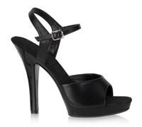 WOkismD 12CM/4.72IN Tacones Altos para Mujer Tacones de Aguja con Correa al Tobillo Sandalias Redondas de Punta Abierta y Elegantes,Negro,40 EU