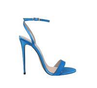 WOkismD Sandalias de Mujer de 12CM Sandalias de Tiras de Punta Abierta Sandalias de tacón Alto con Correa de Tobillo,Azul,38 EU