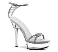 WOkismD Zapatos de tacón de Aguja de Plataforma Hueca para Mujer Zapatos de tacón de águila Peep Toe Tacones de 5 Pulgadas para Fiesta de Bodas de Vestido,Blanca,42 EU
