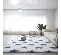 Wokuaile Alfombra Shaggy Salón Grandes, Patrones Geométricos, Alfombras Dormitorio Modernas para Pelo Largo Lavables para Comedor, Pasillo, Habitación de Niños, White 1, 160x230cm