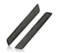Wokyo Insertos reflectores rígidos para alforja gris para Harley Davidson 2014-2025 Street Glide Electra Glide Road King Touring, reflectores de cubierta de pestillo para visibilidad lateral