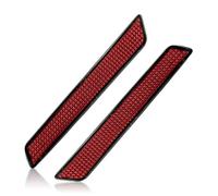 Wokyo Reflectores rojos para cubierta de alforja para Harley Davidson 2014-2025 Electra Glide Road Glide Road King Ultra Limited, inserciones reflectantes duras para mejorar la visibilidad lateral