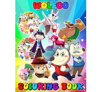 Wol-foo’s Coloring Book: Coloring Book For Kids, Ages 4-8, Ages 8-12 and Adults With 50+ High Quality Coloring Pages | Great Gift Holidays for Children