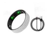 WOL VEE Anillo inteligente, anillo de salud para hombres y mujeres, rastreador del sueño, rastreador de fitness resistente al agua, 5-7 días de duración de la batería - R2 (Gris, 9#)