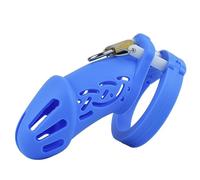 WOL VEE Equipo de protección Suave de Silicona para Fitness - Jaula de protección para Sentadillas - para Hombres A25 (Azul, L)