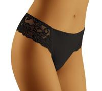 Wolbar Bragas de Encaje para Mujer, Ropa Interior cómoda, WB442, Negro, M